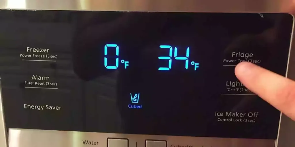 check the samsung fridges temperature