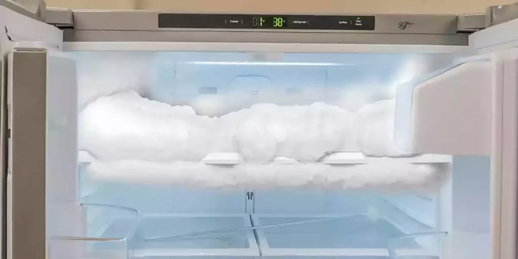 frost buildup of refrigerator