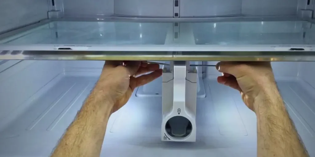 how to put shelves back in your refrigerator