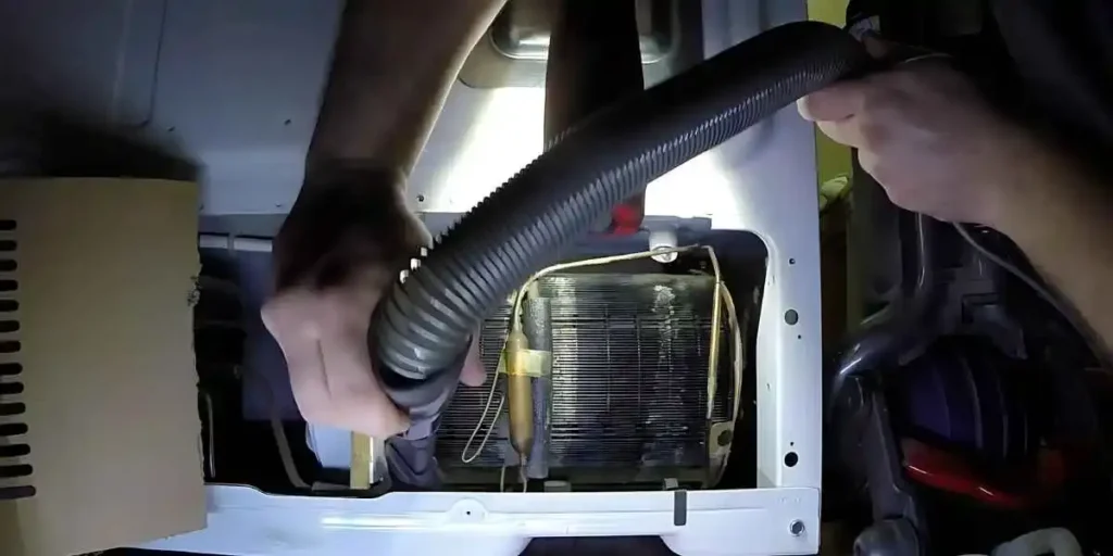 inspect and clean the condenser coils