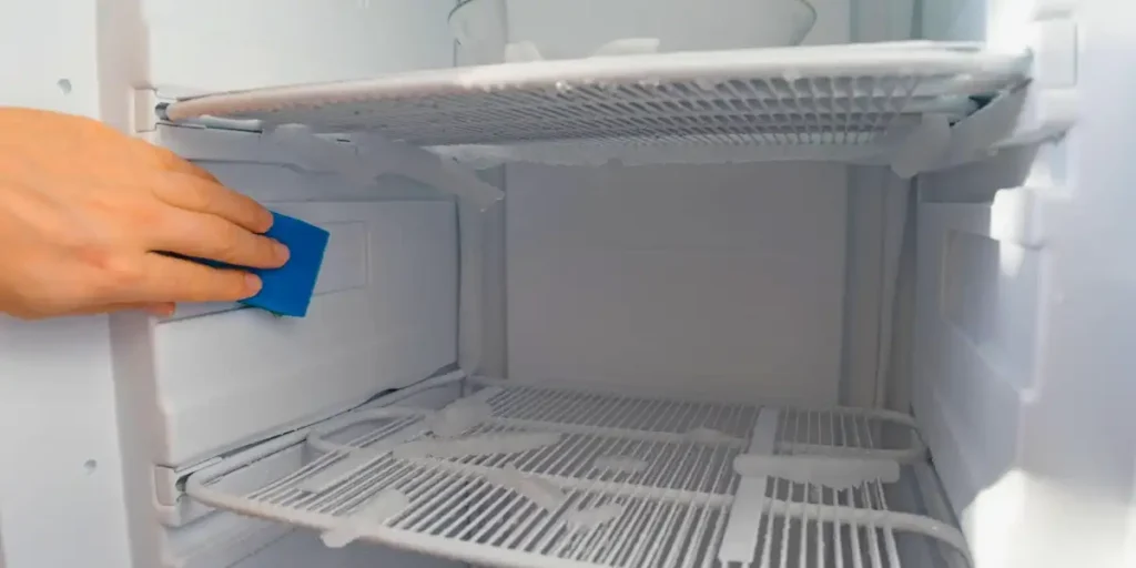 regularly defrost the freezer