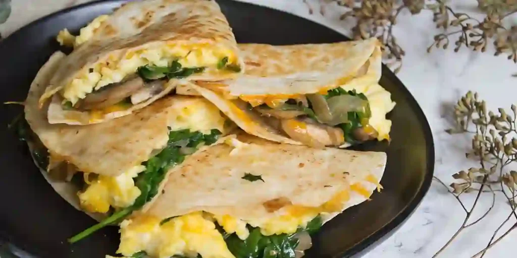 scrambled egg quesadillas