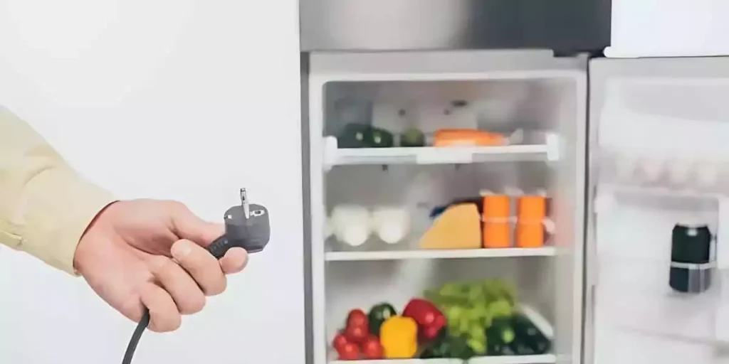 unplug the samsung refrigerator