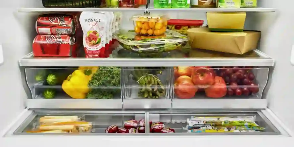 Vegetables Freezing In Refrigerator Drawer Preserve Freshness