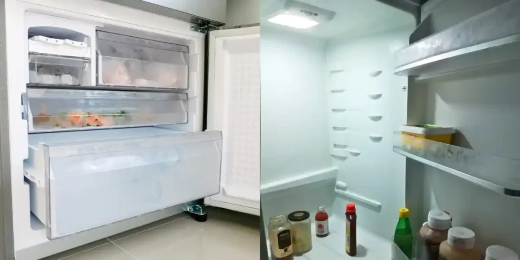 why is my fridge freezing at the bottom and warm at the top