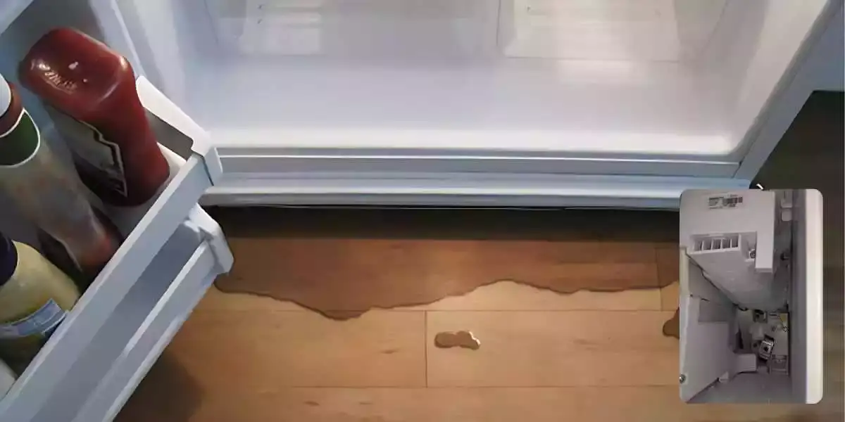 why is the samsung fridge ice maker water leaking