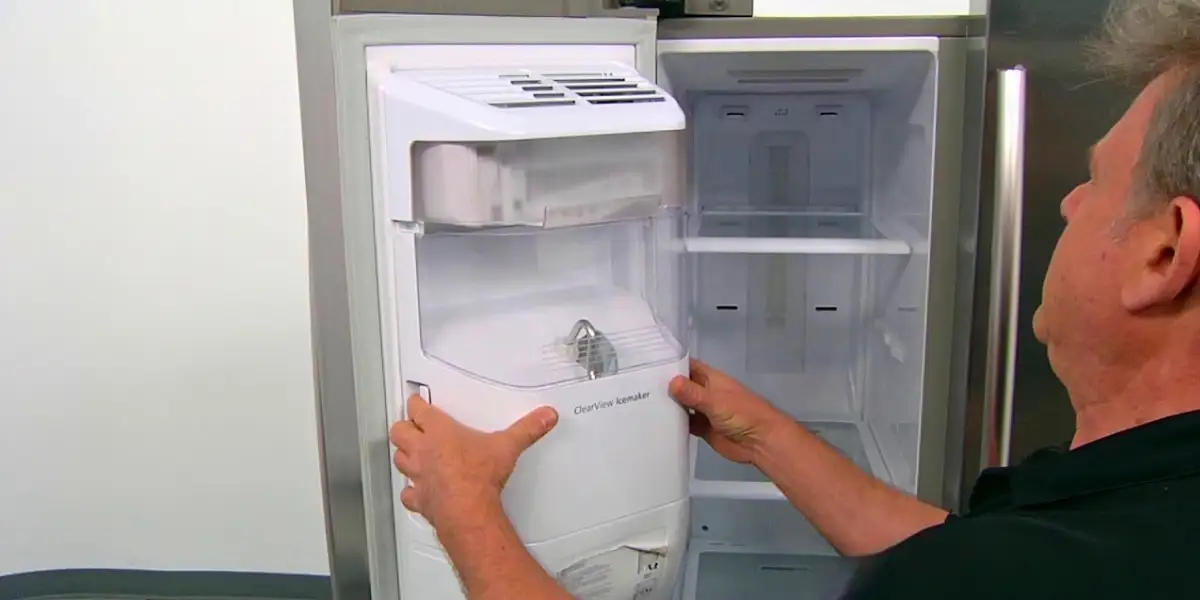 how to remove ice maker from samsung side by side