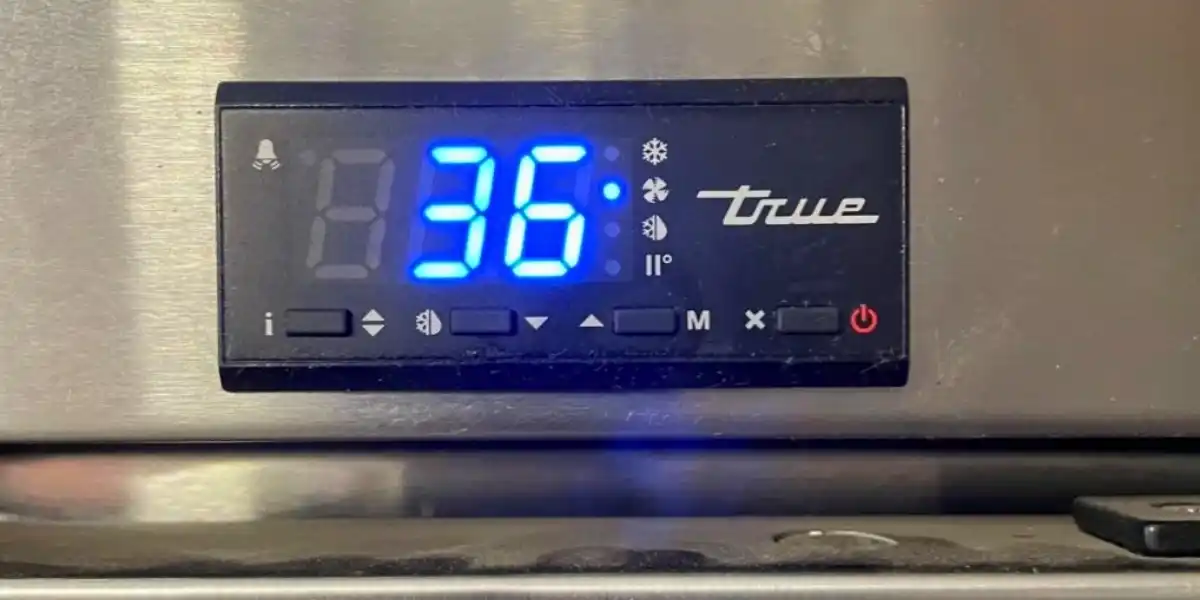 true commercial refrigerator temperature control settings