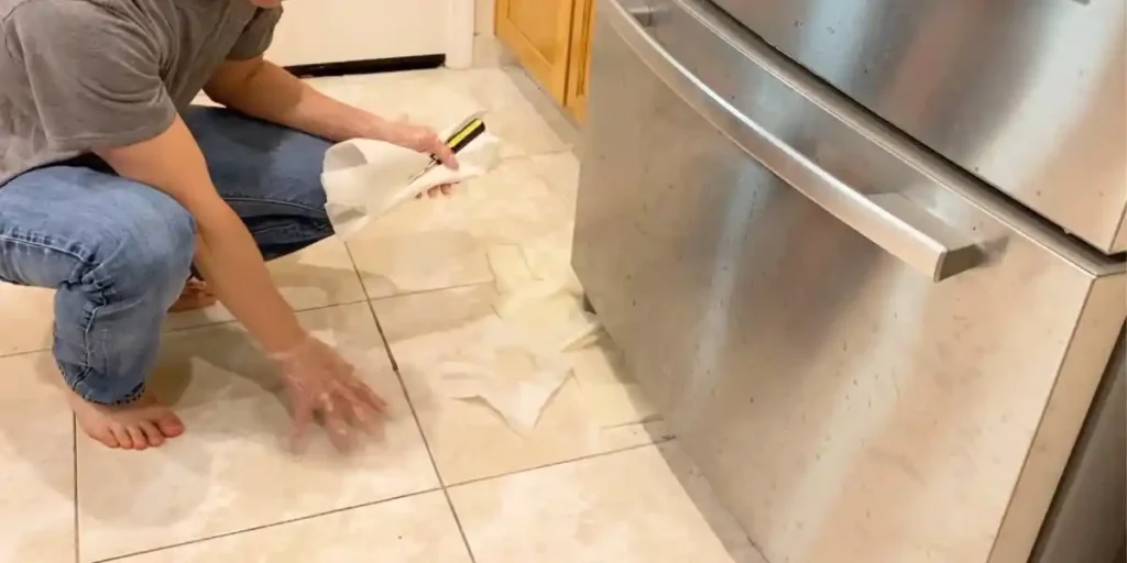 ge profile french door fridge leaking water