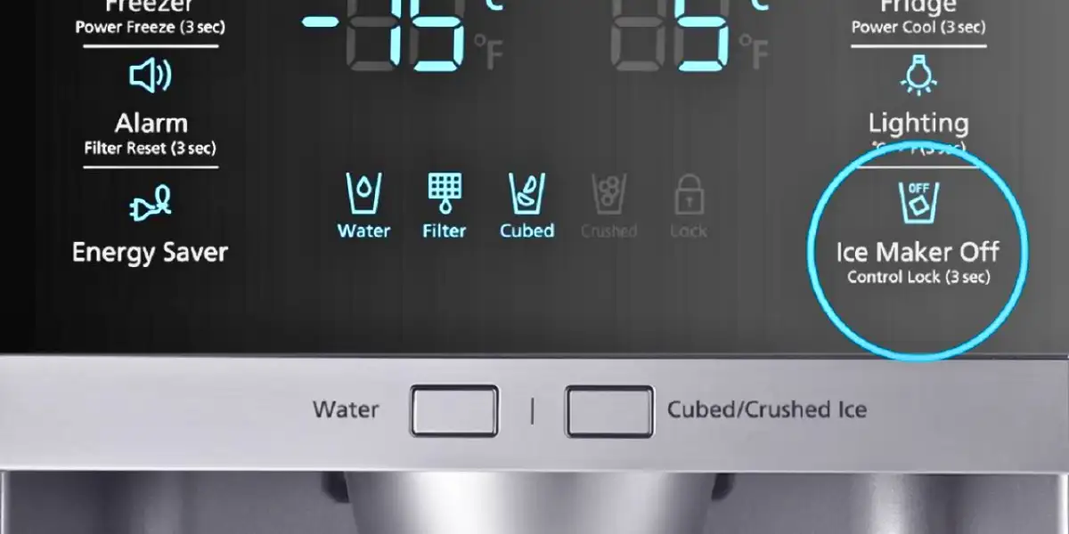 how to turn off ice maker ge side by side