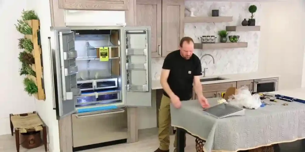 installation and initial setup of the kitchenaid superba refrigerator