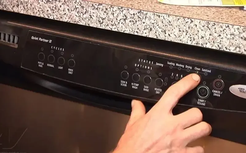 KitchenAid Dishwasher Clean Light Blinking 1 kitchenaid dishwasher clean light blinking featured